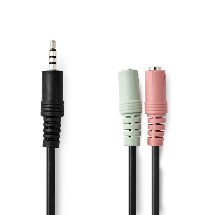 Nedis Stereoljudkabel | 3.5 mm Hane | 2x 3.5 mm, Hona | Nickelplaterad | 0.20 m | Rund | Svart | Kuvert i gruppen HEMELEKTRONIK / Ljud & Bild / Högtalare & Tillbehör / Tillbehör hos TP E-commerce Nordic AB (C23724)