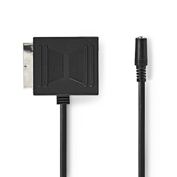 Nedis SCART-kabel | SCART Hane | SCART Hona / 3.5 mm Hona | Nickelplaterad | 480p | 0.20 m | Rund | PVC | Svart | Plastpåse i gruppen HEMELEKTRONIK / Foto & Video / Fotoutrustning / Kablar hos TP E-commerce Nordic AB (C23750)