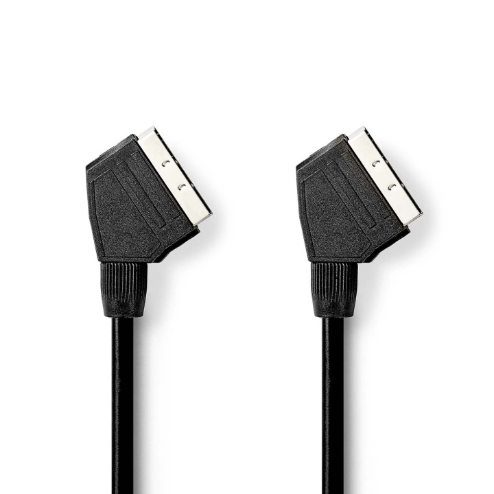 Nedis SCART-kabel | SCART Hane | SCART Hane | Nickelplaterad | 480p | 2.00 m | Rund | PVC | Svart | Låda i gruppen HEMELEKTRONIK / Kablar & Adaptrar / Scart hos TP E-commerce Nordic AB (C23797)