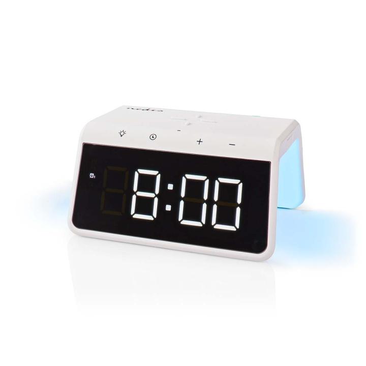 Nedis Trådlös laddare för Väckarklocka | Qi certifierad | 5 / 7.5 / 10 / 15 W | USB A-Hane | Nattlampa | 2 Larmtider | Snooze-funktion i gruppen HEM, HUSHÅLL & TRÄDGÅRD / Väggklockor & Räkneverk / Väckarklockor hos TP E-commerce Nordic AB (C23934)