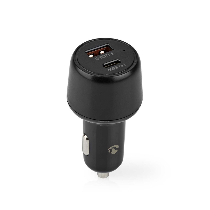 Nedis Billaddare | 65 W | 2.0 / 3.0 / 3.25 A | Antal utgångar: 2 | Port typ: USB-A / USB-C™ | Automatiskt val av Spänning i gruppen SMARTPHONE & SURFPLATTOR / Laddare & Kablar / Billaddare / Billaddare Typ C hos TP E-commerce Nordic AB (C23942)