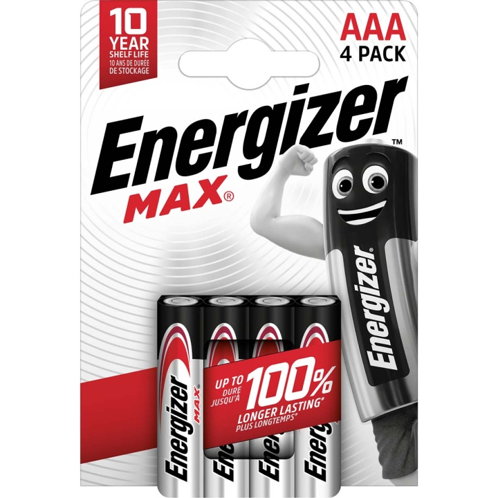 Energizer Alkaline Batteri AAA | 1.5 V DC | 4-Blister i gruppen HEMELEKTRONIK / Batterier & Laddare / Batterier / AAA hos TP E-commerce Nordic AB (C23949)