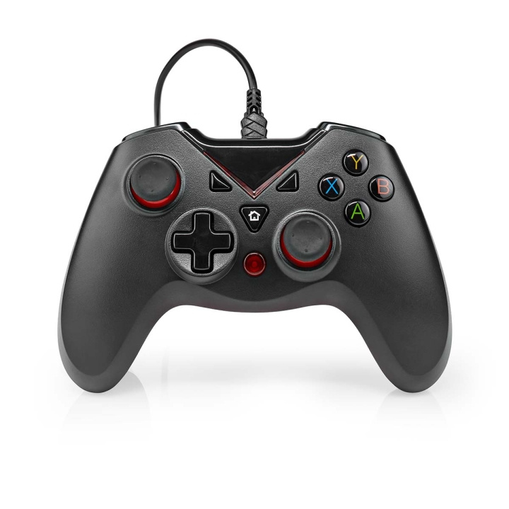 Nedis Spelkontroll | USB Type-A | USB ström | PC | Antal knappar: 12 | Kabellängd: 1.60 m | Svart i gruppen DATORER & KRINGUTRUSTNING / Gaming / Gamepad hos TP E-commerce Nordic AB (C23960)