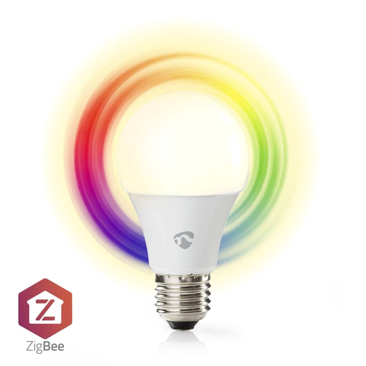 Nedis SmartLife Full Färg Glödlampa | Zigbee 3.0 | E27 | 806 lm | 9 W | RGB / Varm till cool vit | 2200 - 6500 K | Android™ / IOS | Glödlampa | 1 st i gruppen HEM, HUSHÅLL & TRÄDGÅRD / Smarta hem / Smart belysning hos TP E-commerce Nordic AB (C23987)