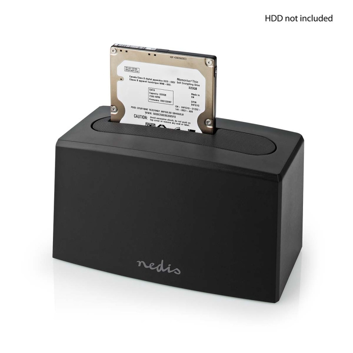 Nedis Hård disk Dockningsstation | USB 3.2 Gen1 | USB Type-A | 1 Skiva | 2.5 / 3.5 