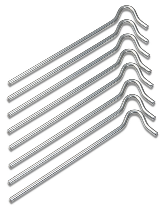 Briv Tältpinne metall 20 cm/5 mm, 8-pack i gruppen SPORT, FRITID & HOBBY / Friluftsliv / Friluftsprylar hos TP E-commerce Nordic AB (C24174)