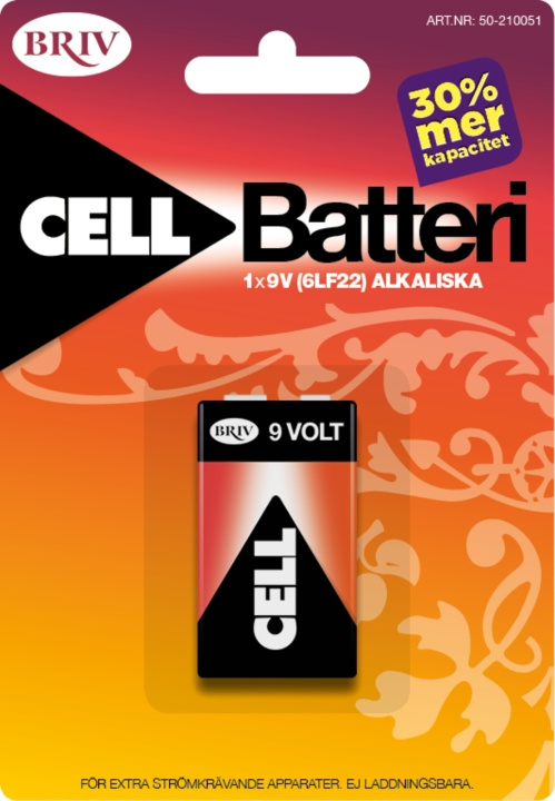 Batteri 9V 6LR61 - 1-pack, 1/12/96 i gruppen HEMELEKTRONIK / Batterier & Laddare / Batterier / 9V hos TP E-commerce Nordic AB (C24204)