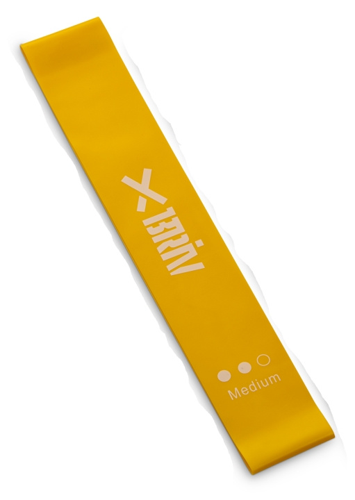 Briv Träningsband Latex 30x5 cm 0,7 mm, Gult i gruppen SPORT, FRITID & HOBBY / Träningsredskap / Träningsredskap & tillbehör hos TP E-commerce Nordic AB (C24493)