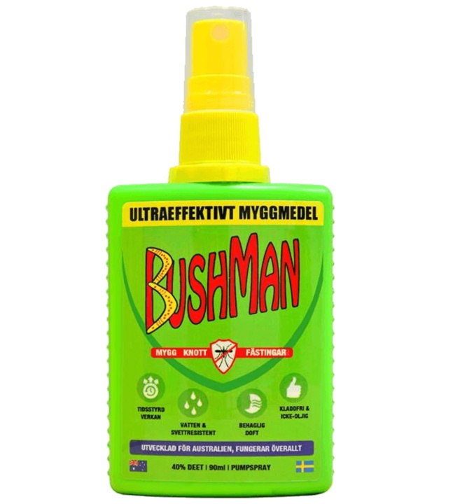 Bushman Myggmedel Spray 90 ml, 1/12 i gruppen HEM, HUSHÅLL & TRÄDGÅRD / Trädgårdsprodukter / Skadedjur hos TP E-commerce Nordic AB (C24498)