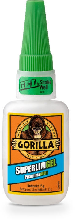 Gorilla Superlim Gel 15 g i gruppen HEM, HUSHÅLL & TRÄDGÅRD / Kontorsmaterial / Tejp/Lim hos TP E-commerce Nordic AB (C24616)