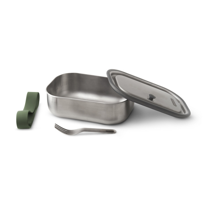 Black+Blum, Lunchlåda, Liten, Rostfritt stål, 600 ml, Oliv i gruppen HEM, HUSHÅLL & TRÄDGÅRD / Köksredskap / Lunchlådor & Matbehållare hos TP E-commerce Nordic AB (C24802)