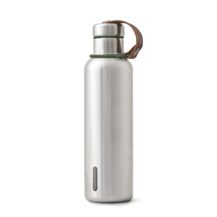 Steel Thermo bottle B+B Large 750 ml Oliv i gruppen SPORT, FRITID & HOBBY / Friluftsliv / Termosar & Vattenflaskor hos TP E-commerce Nordic AB (C24810)