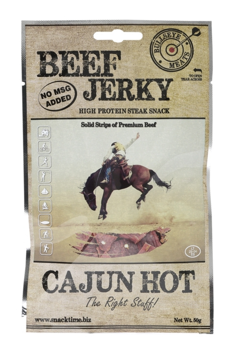 Beef Jerky Cajun Hot 50 g i gruppen SPORT, FRITID & HOBBY / Friluftsliv / Friluftsprylar hos TP E-commerce Nordic AB (C24841)