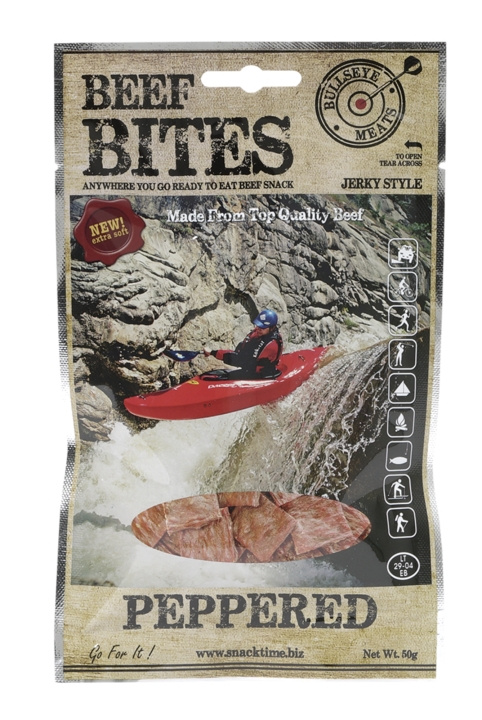 Beef Bites Peppered 50 g i gruppen SPORT, FRITID & HOBBY / Roliga prylar / Godis hos TP E-commerce Nordic AB (C24842)