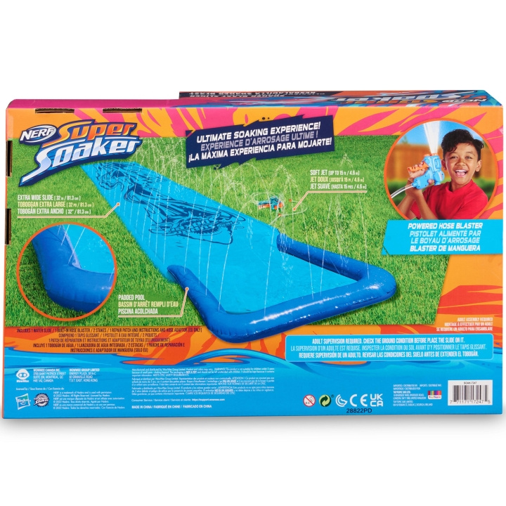 Nerf Double Blast Water Slide + 1 Blaster i gruppen LEKSAKER, BARN- & BABYPRODUKTER / Uteleksaker / Badleksaker & Vattenleksaker hos TP E-commerce Nordic AB (C24910)