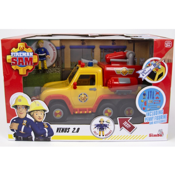 Simba Toys Brandman Sam Brandbil Venus 2.0 med Figur i gruppen LEKSAKER, BARN- & BABYPRODUKTER / Leksaker / Leksaksbilar & andra fordon hos TP E-commerce Nordic AB (C24924)