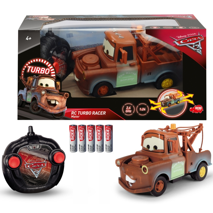 Jada Toys Disney Bilar 3 Radiostyrd Bärgarn Turbo Racer 1:24 i gruppen LEKSAKER, BARN- & BABYPRODUKTER / Leksaker / Leksaksbilar & andra fordon hos TP E-commerce Nordic AB (C24931)