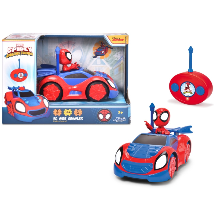 Jada Toys Marvel Spidey Radiostyrd bil i gruppen LEKSAKER, BARN- & BABYPRODUKTER / Radiostyrt / Radiostyrda bilar hos TP E-commerce Nordic AB (C24935)