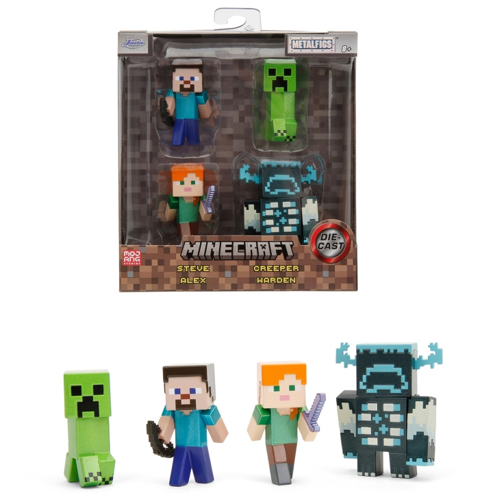 Jada Toys Minecraft 4-Pack Nanofigurer i gruppen LEKSAKER, BARN- & BABYPRODUKTER / Leksaker / Leksaker hos TP E-commerce Nordic AB (C24936)