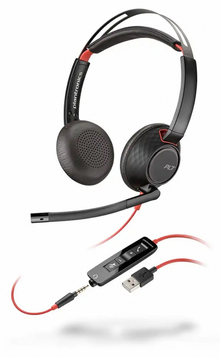 Poly, Blackwire C5220, Stereo, USB-A i gruppen DATORER & KRINGUTRUSTNING / Datortillbehör / Headset hos TP E-commerce Nordic AB (C25130)
