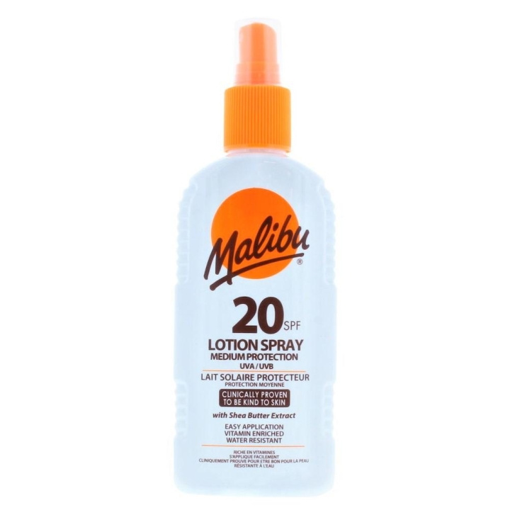 Malibu Lotion Spray SPF 20 200ml i gruppen SKÖNHET & HÄLSA / Hudvård / Solskydd & Tanning / Solskydd hos TP E-commerce Nordic AB (C25250)