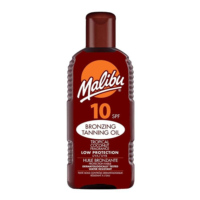 Malibu Bronzing Tanning Oil SPF10 200ml i gruppen SKÖNHET & HÄLSA / Hudvård / Solskydd & Tanning / Solskydd hos TP E-commerce Nordic AB (C25252)