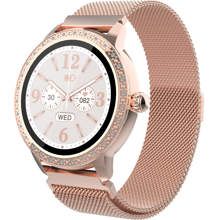 Denver SW-360RO Smartklocka med hjärtfrekvens-sensor Rose i gruppen SPORT, FRITID & HOBBY / Smartwatch & Aktivitetsarmband / Smartwatches hos TP E-commerce Nordic AB (C25287)