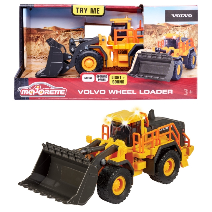 Majorette Volvo L350H Hjullastare i gruppen LEKSAKER, BARN- & BABYPRODUKTER / Leksaker / Leksaksbilar & andra fordon hos TP E-commerce Nordic AB (C25288)