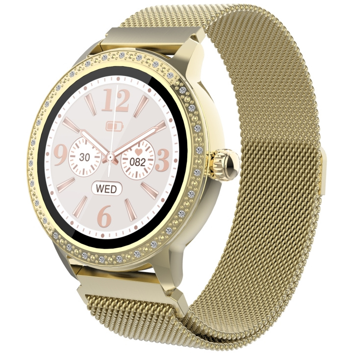 Denver SW-360GO Smartklocka med hjärtfrekvens-sensor Guld i gruppen SPORT, FRITID & HOBBY / Smartwatch & Aktivitetsarmband / Smartwatches hos TP E-commerce Nordic AB (C25289)