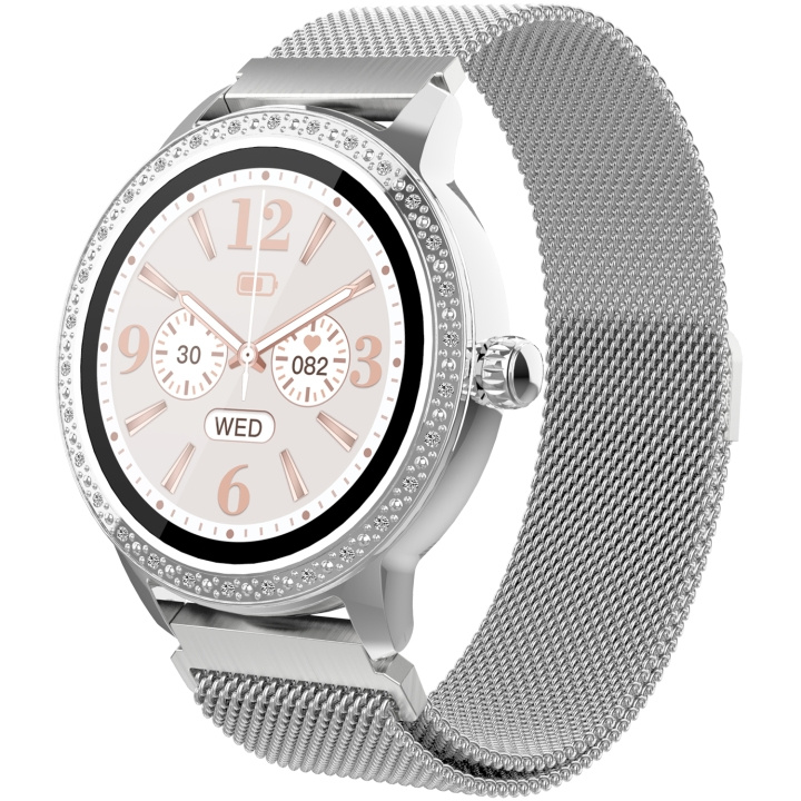 Denver SW-360S Smartklocka med hjärtfrekvens-sensor Silver i gruppen SPORT, FRITID & HOBBY / Smartwatch & Aktivitetsarmband / Smartwatches hos TP E-commerce Nordic AB (C25290)