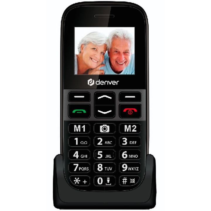 Denver BAS-18500MNB, 2G, Enkel knapp-telefon med kamera i gruppen SMARTPHONE & SURFPLATTOR / Mobiltelefoner & smartphones hos TP E-commerce Nordic AB (C25291)
