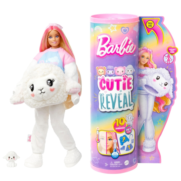 Barbie Cutie Reveal Barbie Cozy Lamb Tee i gruppen LEKSAKER, BARN- & BABYPRODUKTER / Leksaker / Dockor & Tillbehör hos TP E-commerce Nordic AB (C25303)