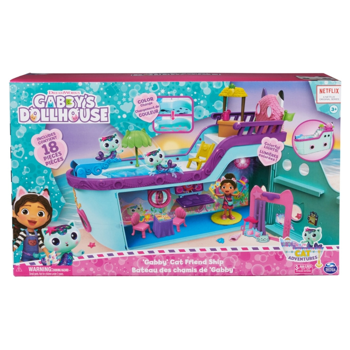 Gabbys Dollhouse Cat-Tastic Cruise Ship i gruppen LEKSAKER, BARN- & BABYPRODUKTER / Leksaker / Lekset hos TP E-commerce Nordic AB (C25334)