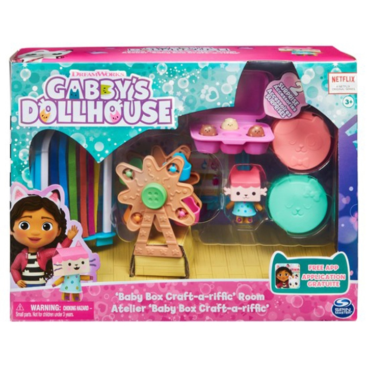 Gabbys Dollhouse Deluxe Room - Craft Room i gruppen LEKSAKER, BARN- & BABYPRODUKTER / Leksaker / Dockor & Tillbehör hos TP E-commerce Nordic AB (C25339)