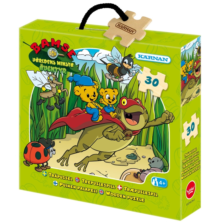 Kärnan Askpussel i trä 30 bitar Bamse och världens minsta äventyr i gruppen LEKSAKER, BARN- & BABYPRODUKTER / Leksaker / Barnpussel hos TP E-commerce Nordic AB (C25353)