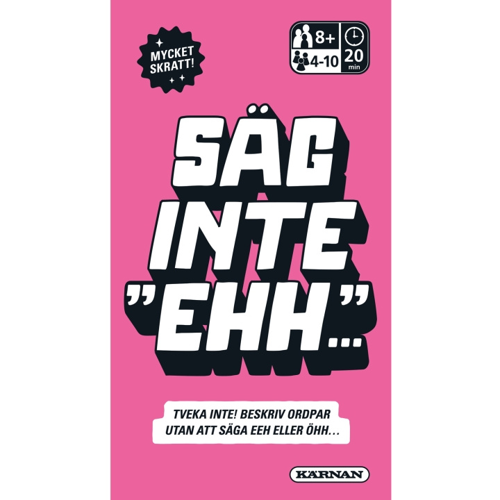 Kärnan Spel Säg inte ehh i gruppen LEKSAKER, BARN- & BABYPRODUKTER / Spel / Sällskapsspel hos TP E-commerce Nordic AB (C25359)