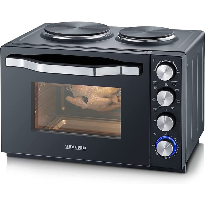 Severin Bänkspis med 2st plattor 30l 2500W TO2074 i gruppen HEM, HUSHÅLL & TRÄDGÅRD / Hushållsmaskiner / Bänkspisar & Kokplattor hos TP E-commerce Nordic AB (C25365)