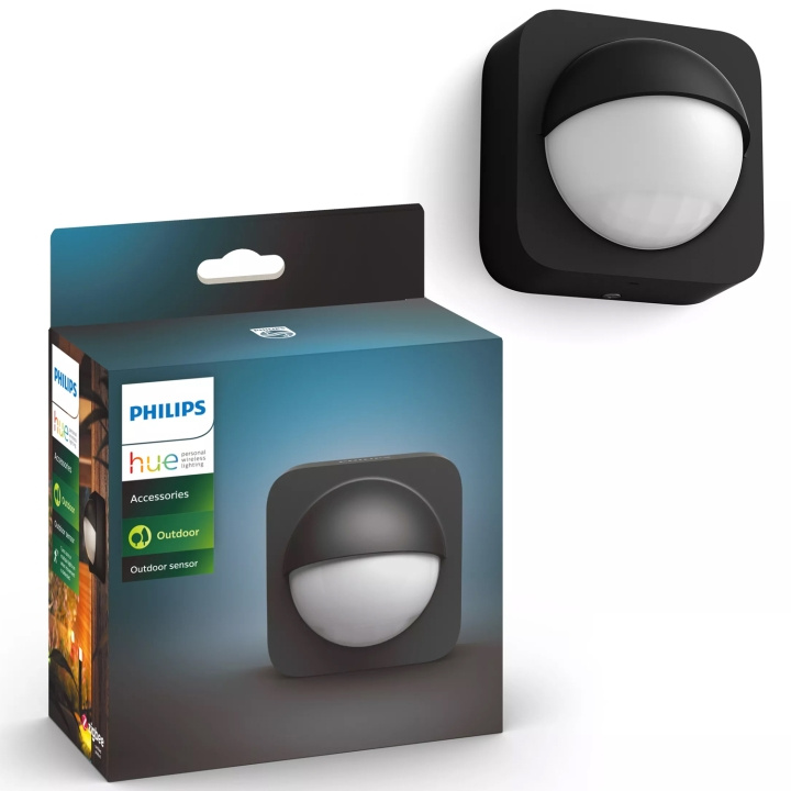 Philips Hue Utomhussensor i gruppen HEM, HUSHÅLL & TRÄDGÅRD / El & Belysning / Utomhusbelysning / Fasadbelysning / Fasadbelysning med rörelsesensor hos TP E-commerce Nordic AB (C25379)