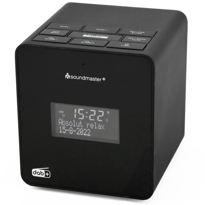 Soundmaster Klockradio Snabbvalsradio Inspelning eget meddelande UR109SW Svart i gruppen HEMELEKTRONIK / Ljud & Bild / Hemmabio, HiFi & Bärbart / Radio & Väckarklockor / Klockradio hos TP E-commerce Nordic AB (C25394)