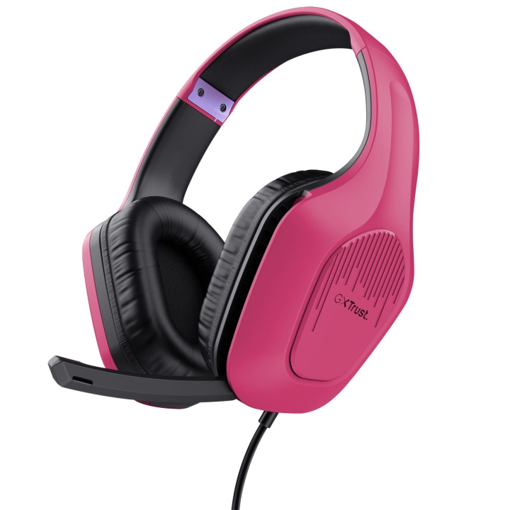 Trust GXT 415P Zirox Gaming Headset Rosa i gruppen DATORER & KRINGUTRUSTNING / Gaming / Headset hos TP E-commerce Nordic AB (C25458)