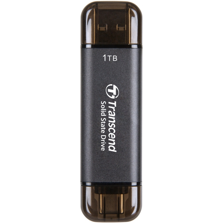 Transcend Portabel SSD ESD310C USB-C 1TB (R1050/W950) Svart i gruppen DATORER & KRINGUTRUSTNING / Datorkomponenter / Hårddiskar / SSD hos TP E-commerce Nordic AB (C25658)