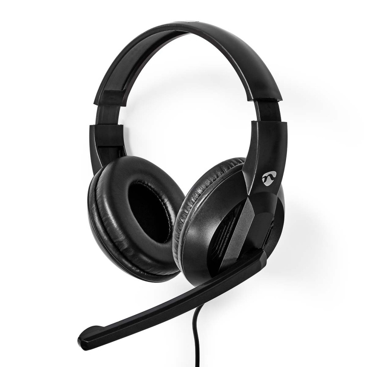 Nedis PC headset | Over-Ear | Stereo | USB Type-A / USB Type-C™ | Vikbara Mikrofon | Svart i gruppen DATORER & KRINGUTRUSTNING / Datortillbehör / Headset hos TP E-commerce Nordic AB (C25674)