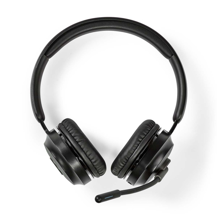 Nedis PC headset | On-Ear | Stereo | Bluetooth | Vikbara Mikrofon | Svart i gruppen DATORER & KRINGUTRUSTNING / Datortillbehör / Headset hos TP E-commerce Nordic AB (C25676)