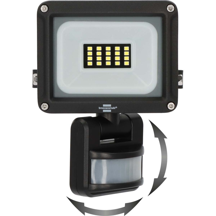 brennenstuhl LED Spotlight JARO 1060 P (LED-strålkastare för väggmontering för utomhus IP65, 10W, 1150lm, 6500K, med rörelsedetektor) i gruppen HEM, HUSHÅLL & TRÄDGÅRD / El & Belysning / Utomhusbelysning / LED-strålkastare hos TP E-commerce Nordic AB (C25705)