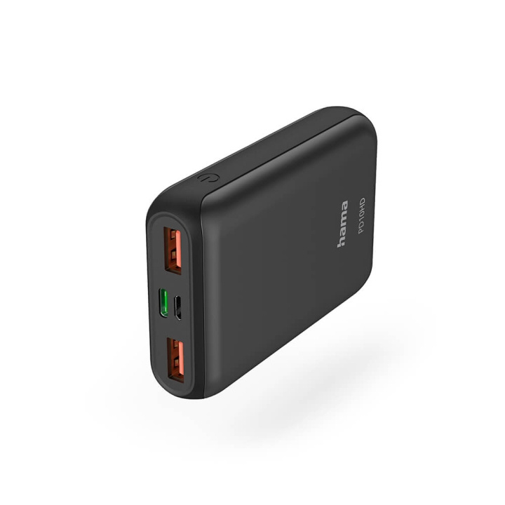 Hama Powerbank PD 10000mAh Anthracite i gruppen SMARTPHONE & SURFPLATTOR / Laddare & Kablar / Powerbanks hos TP E-commerce Nordic AB (C25741)