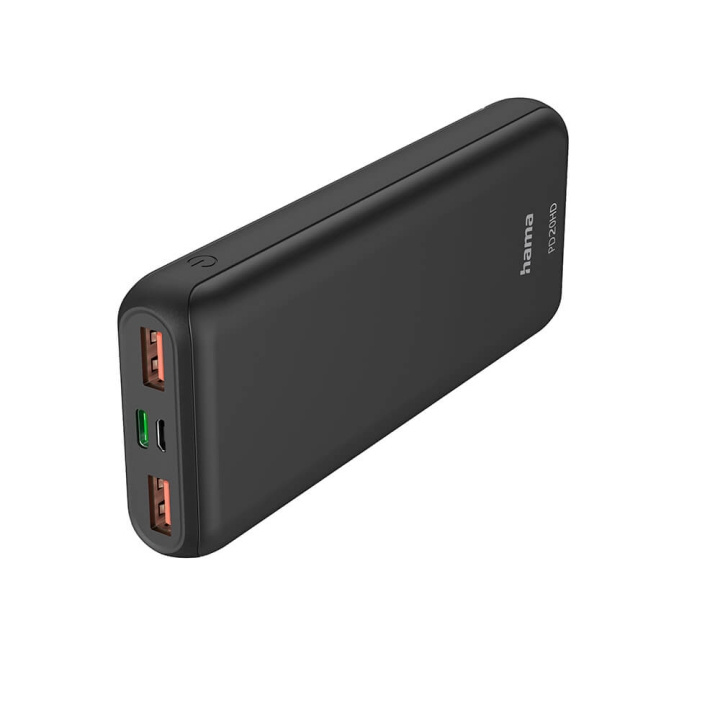 Hama Powerbank PD 20000mAh Anthracite i gruppen SMARTPHONE & SURFPLATTOR / Laddare & Kablar / Powerbanks hos TP E-commerce Nordic AB (C25742)