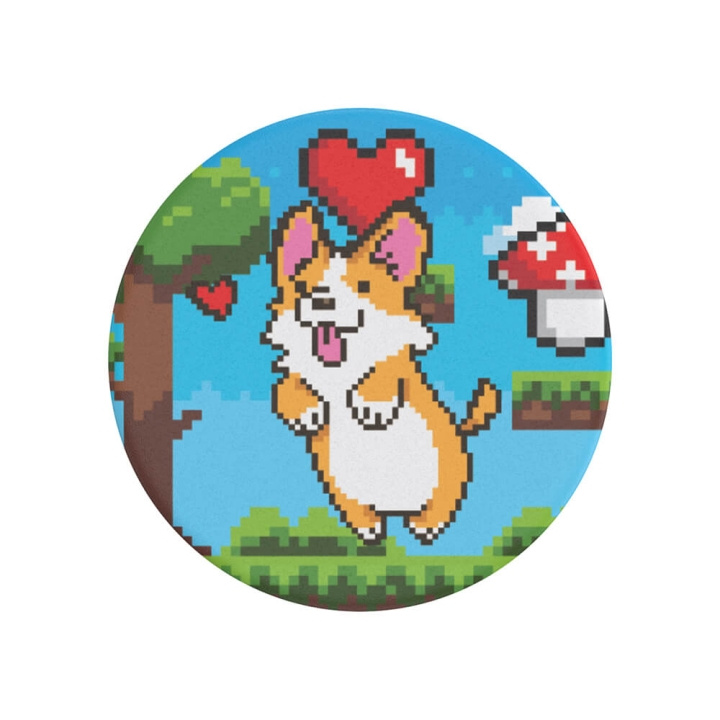 PopSockets PopGrip Standard Corgibit i gruppen SMARTPHONE & SURFPLATTOR / Övriga tillbehör / Popsockets hos TP E-commerce Nordic AB (C25856)