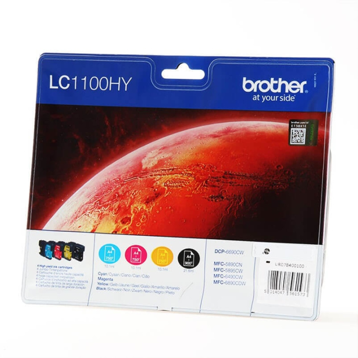 Brother Bläck LC1100HYVALBPDR LC-1100HY Multipack i gruppen DATORER & KRINGUTRUSTNING / Skrivare & Tillbehör / Bläck & Toner / Toner / Brother hos TP E-commerce Nordic AB (C26014)