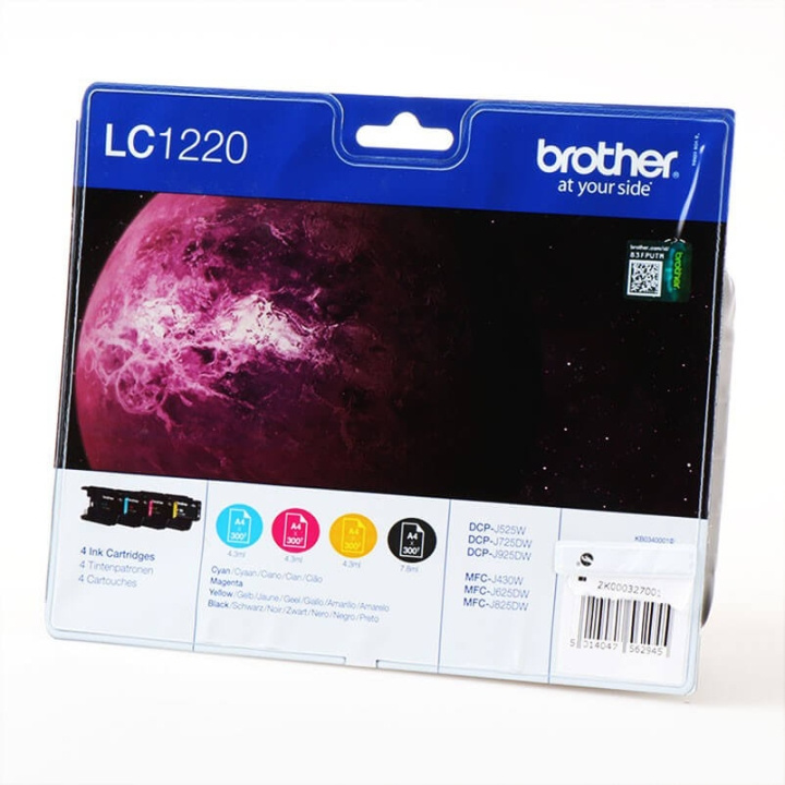 Brother Bläck LC1220VALBPDR LC-1220 Multipack i gruppen DATORER & KRINGUTRUSTNING / Skrivare & Tillbehör / Bläck & Toner / Bläckpatroner / Brother hos TP E-commerce Nordic AB (C26027)