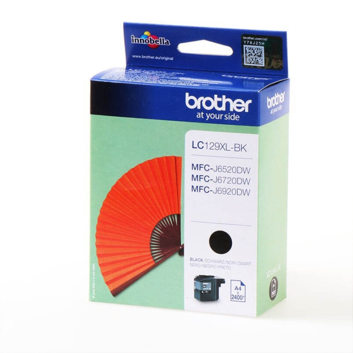 Brother Bläck LC129XLBK LC-129XL Svart i gruppen DATORER & KRINGUTRUSTNING / Skrivare & Tillbehör / Bläck & Toner / Toner / Brother hos TP E-commerce Nordic AB (C26055)